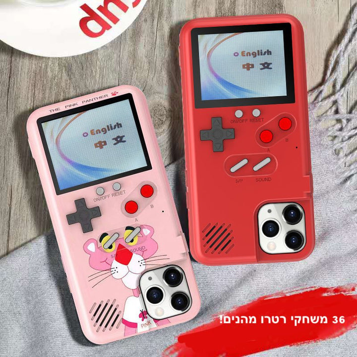 PocketGamer- כיסוי לסמסונג עם מעל 30 משחקי רטרו | כיסוי טלפון עם משחקי רטרו מובנים | אוזו-שופ